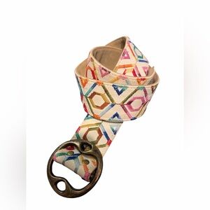 Embroidered O-Ring Belt